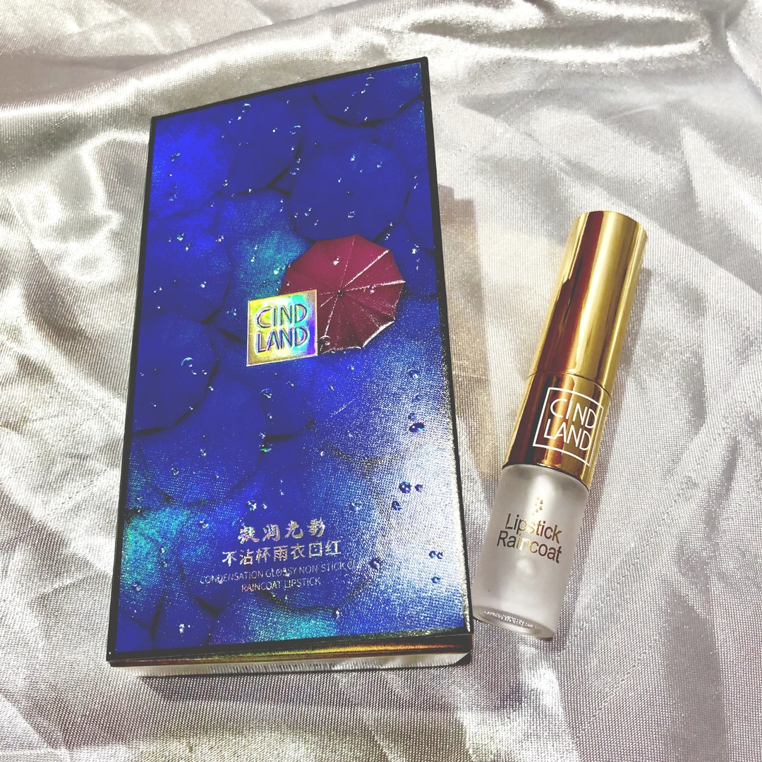 Cindland千迪兰凝润光彩不沾杯雨衣口红