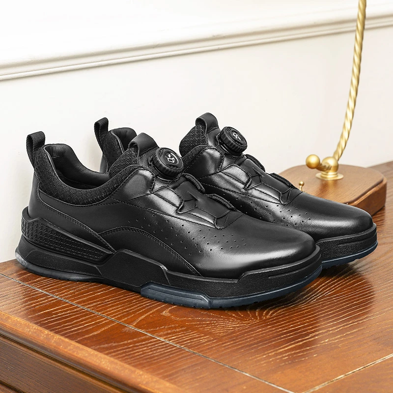 年中回馈夏季透气休闲商务软底低帮男鞋小白鞋高级感痞帅真皮