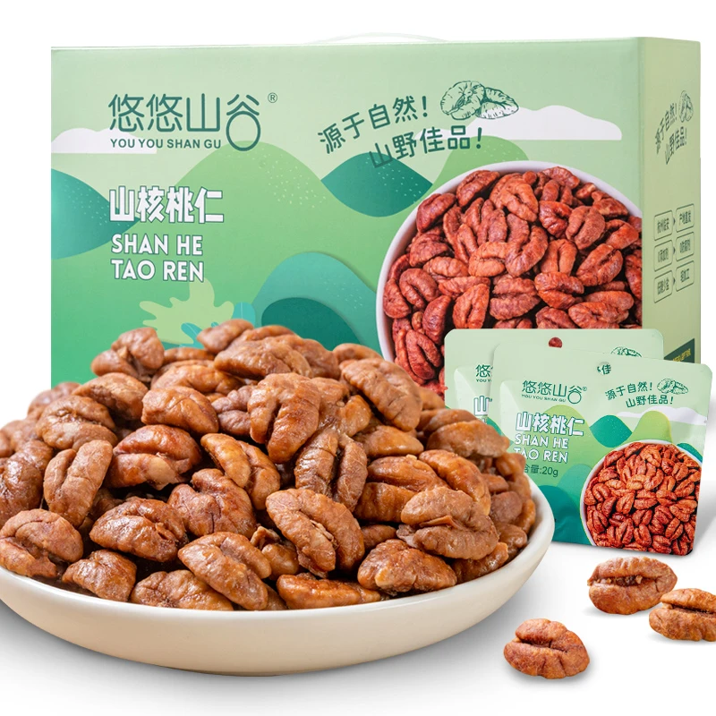 原产新货山核桃仁饱满香脆醇香包装精美小包装新鲜香酥甄选净含量
