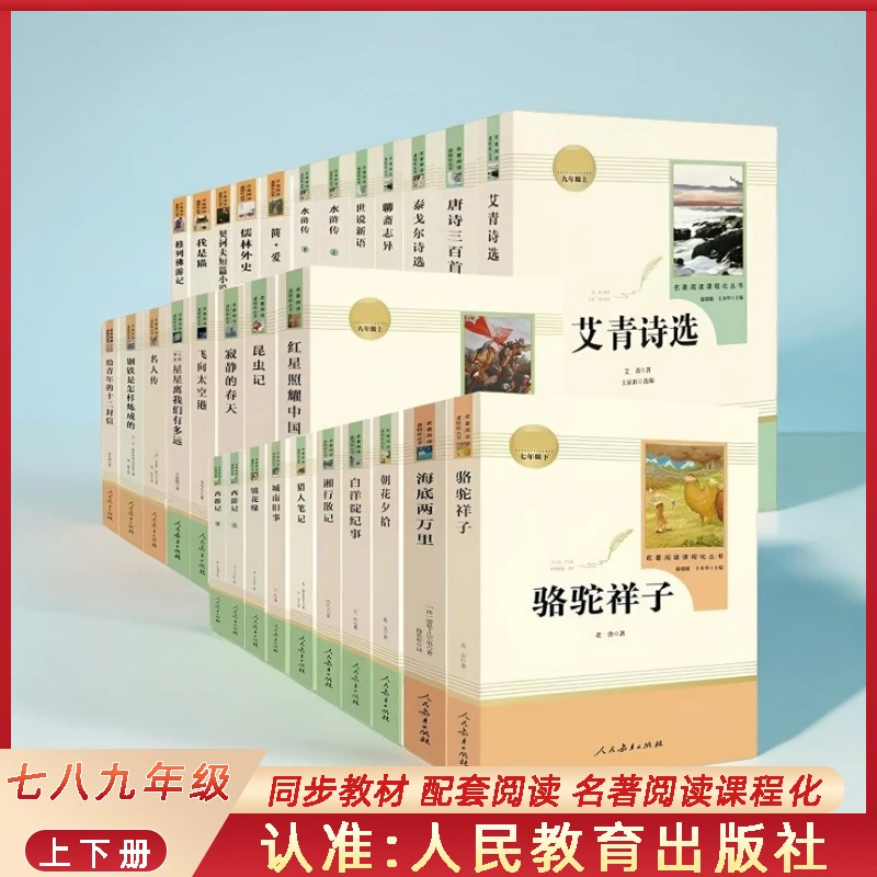 初中课外书必读名著阅读七八九年级上下册人教版教材配套阅读丛书