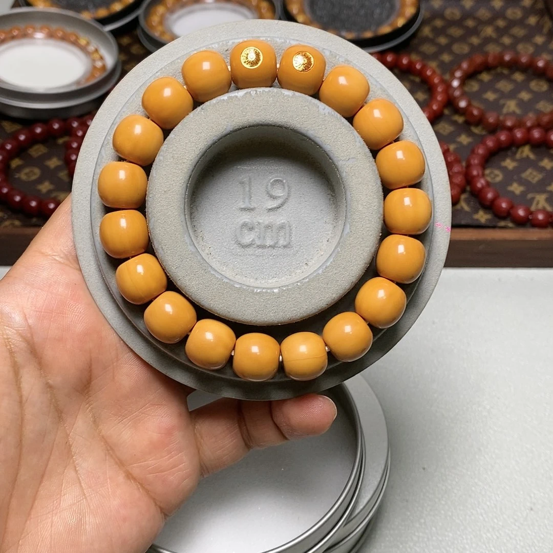 猴头核桃手串39双标玉化老型12左右