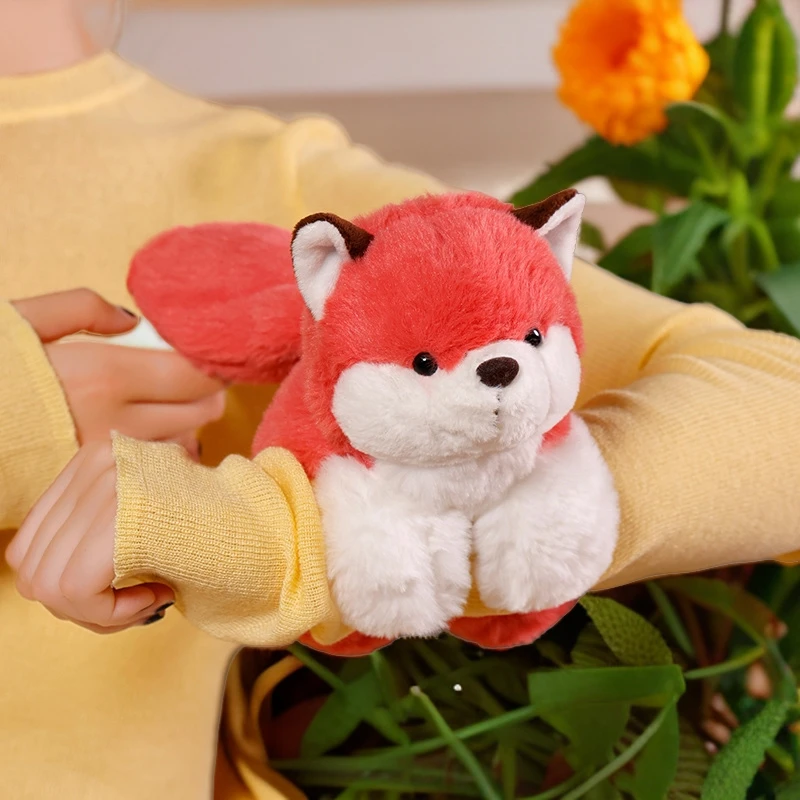 毛绒公仔啪啪圈玩具小狐狸玩偶动物手腕拍拍圈公仔手环礼物送儿童