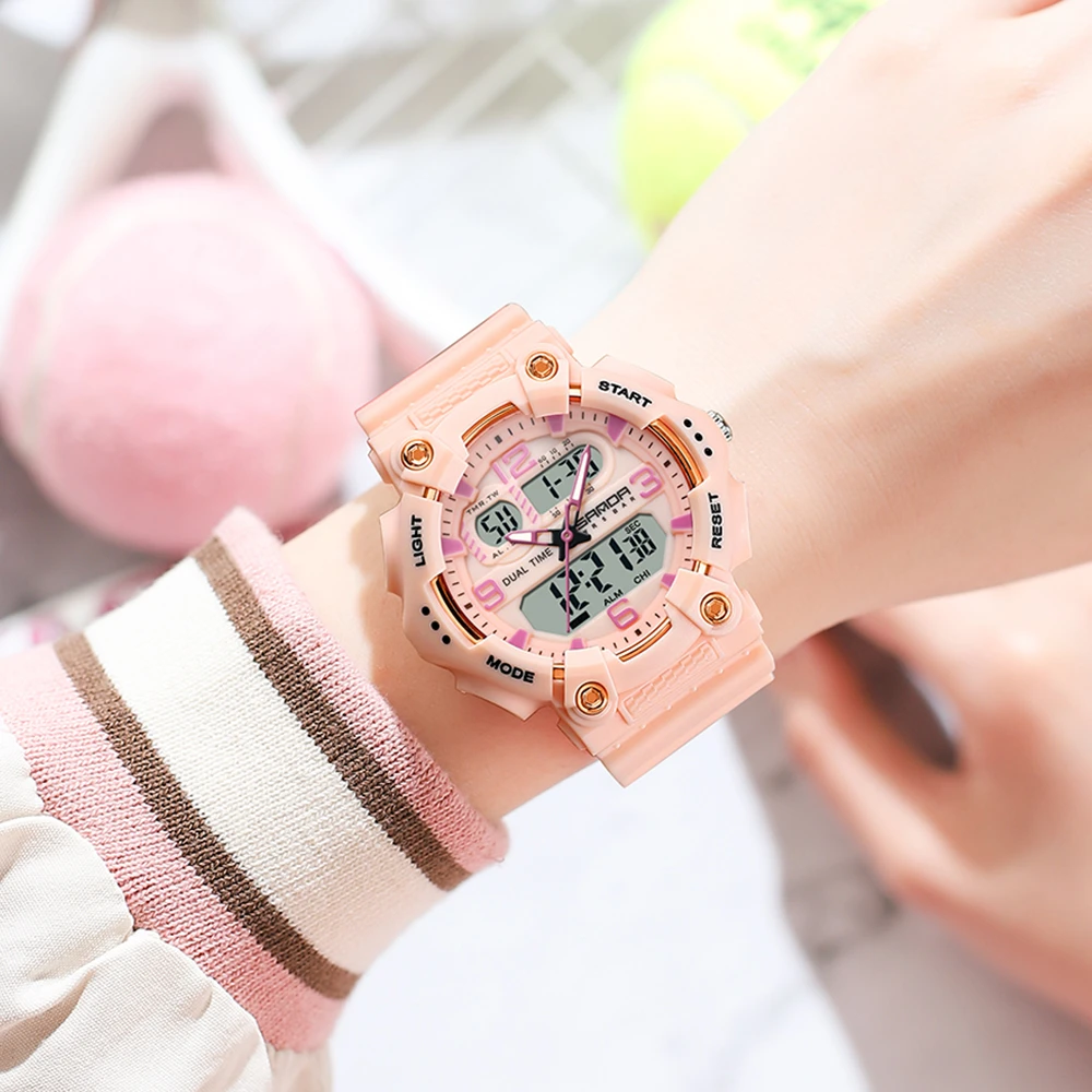 儿童手表气质网红潮流时尚独角兽中学生多功能夜光小学生表6179