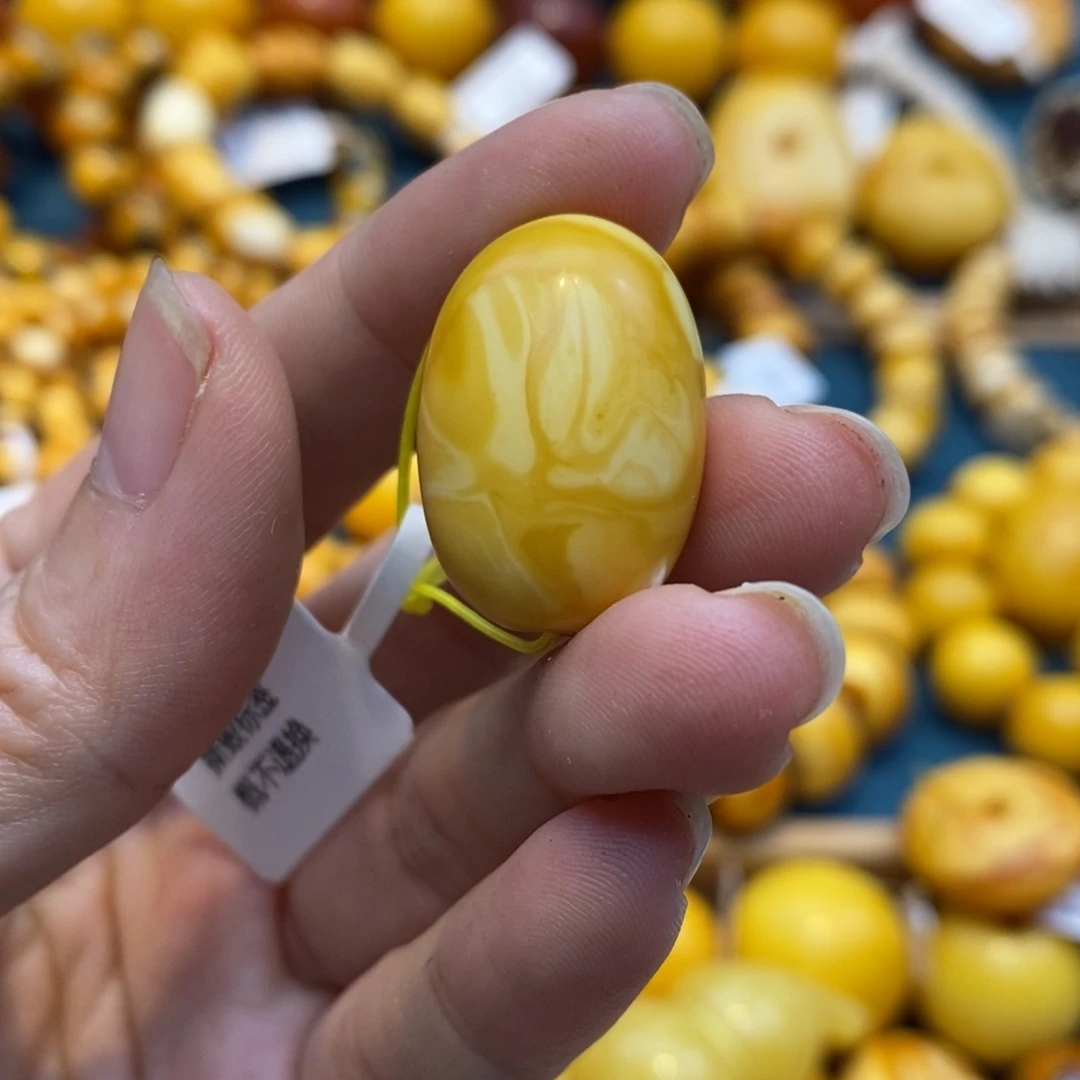 琥珀（花珀）颈饰未镶嵌用****9