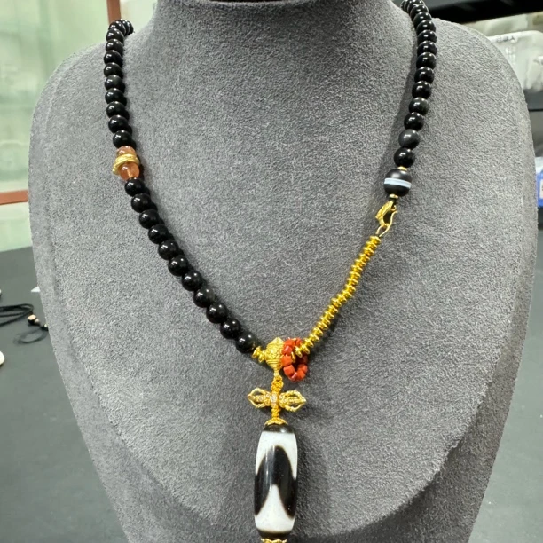 壹加｜手工设计牙牙竖版玛瑙项链多样性发货