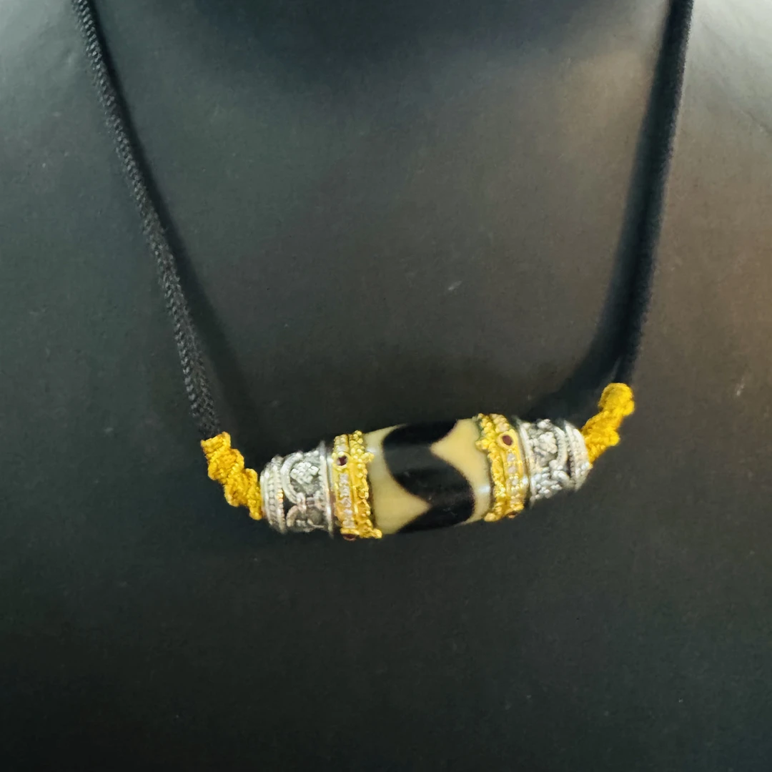 壹加｜手工设计银镶hy横版玛瑙锁骨链多样性发货