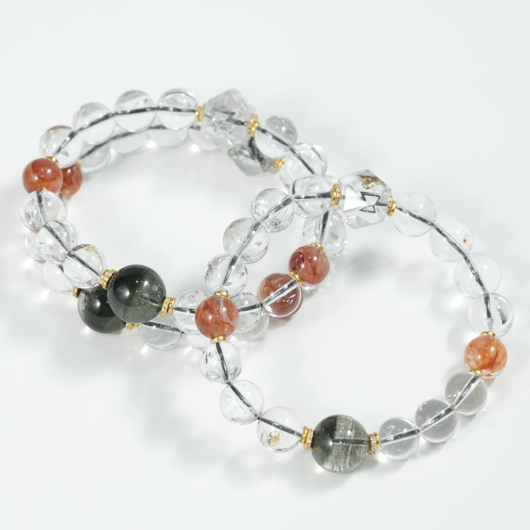 手工设计绿幽灵水晶多宝手串多样性发货发一个6575h