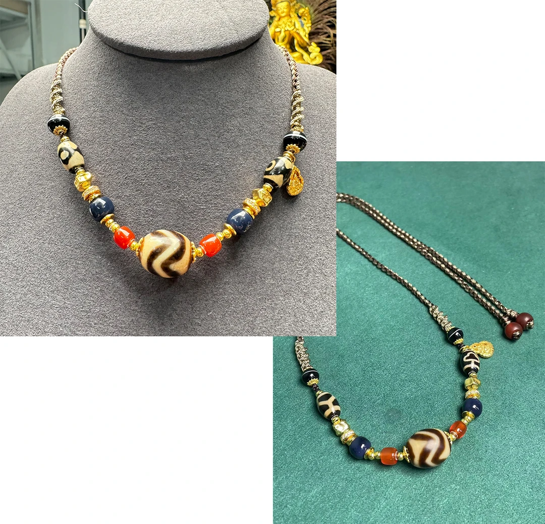 壹加｜手工设计达洛双hy多宝玛瑙项链多样性发货发一个