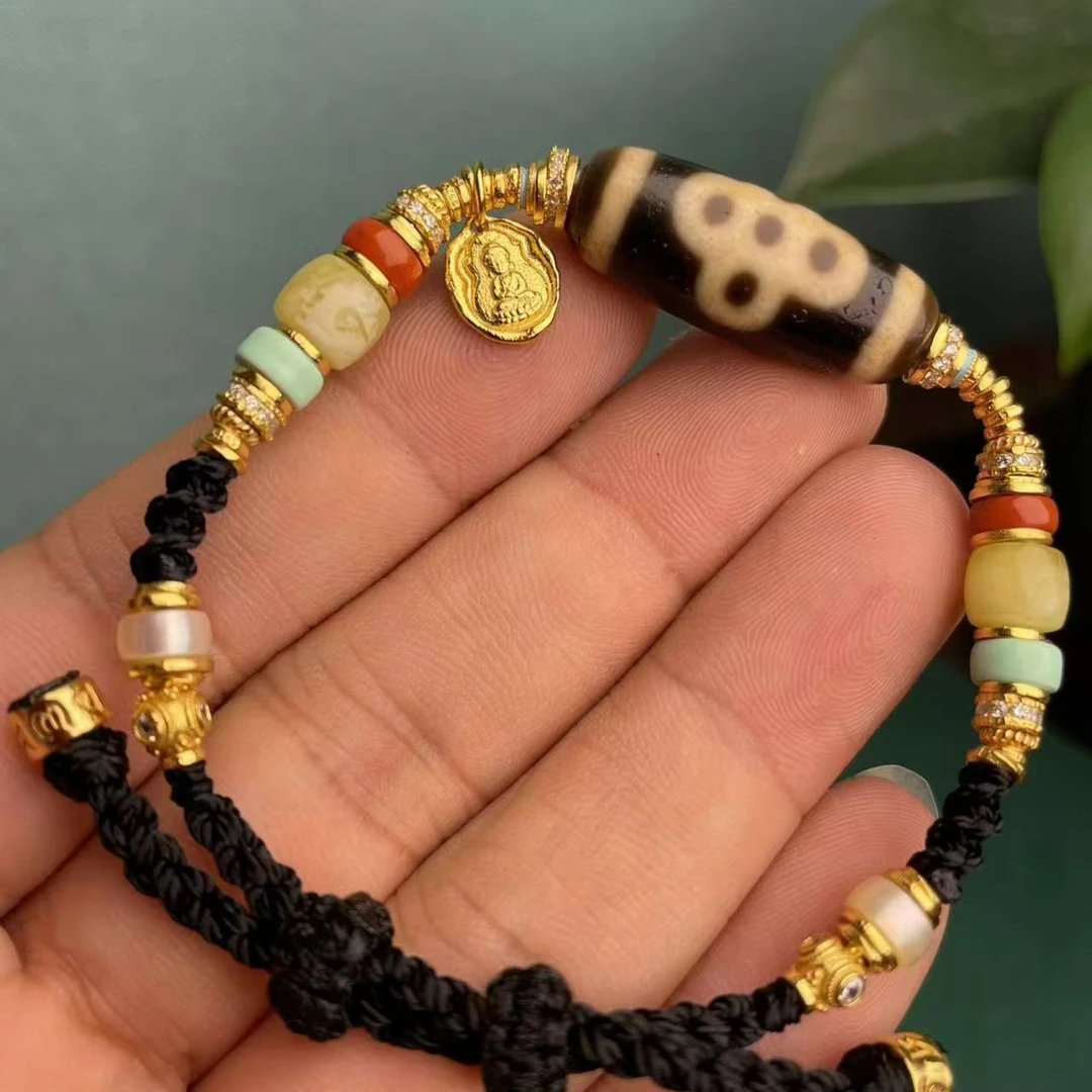 壹加小青|五闪玛瑙多宝手绳多样性发一1840B