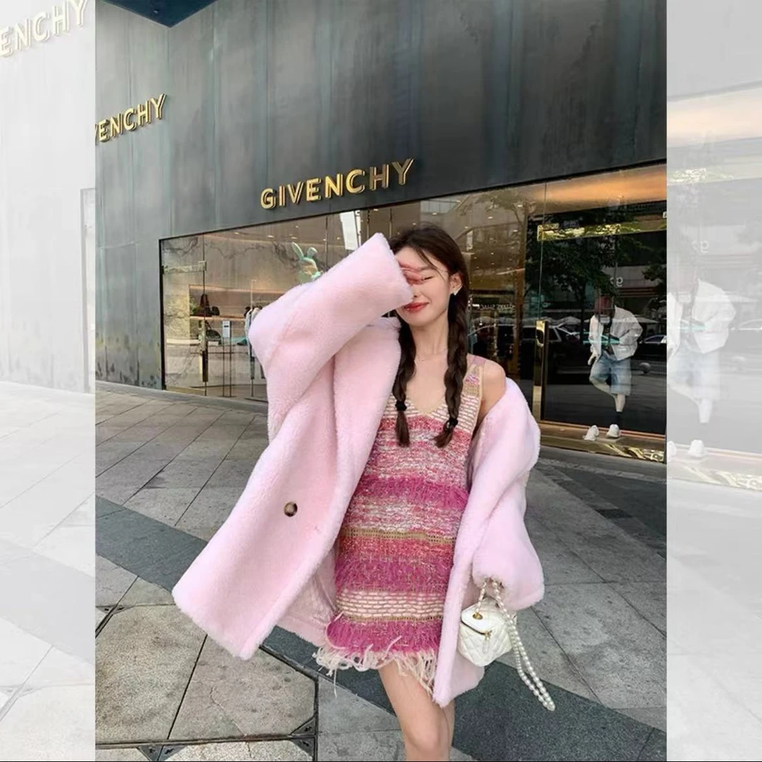 2024新款全羊毛外套女中长款潮流版型百搭款