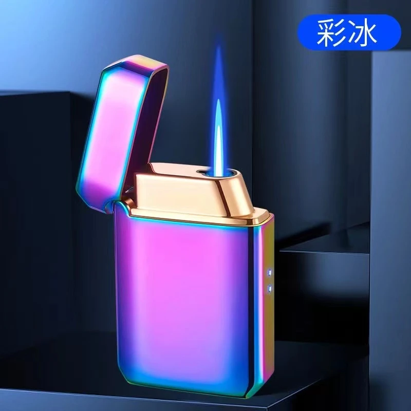 新潮流定制摇一摇语音感应触摸定制充气防风打火机送男友礼物礼品