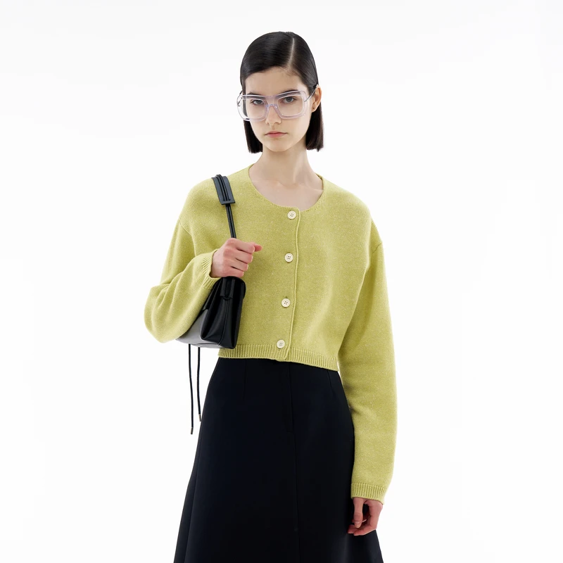 IIIVIVINIKO 2024SS"特殊亚麻混纺"简约单排扣开衫M420215602C