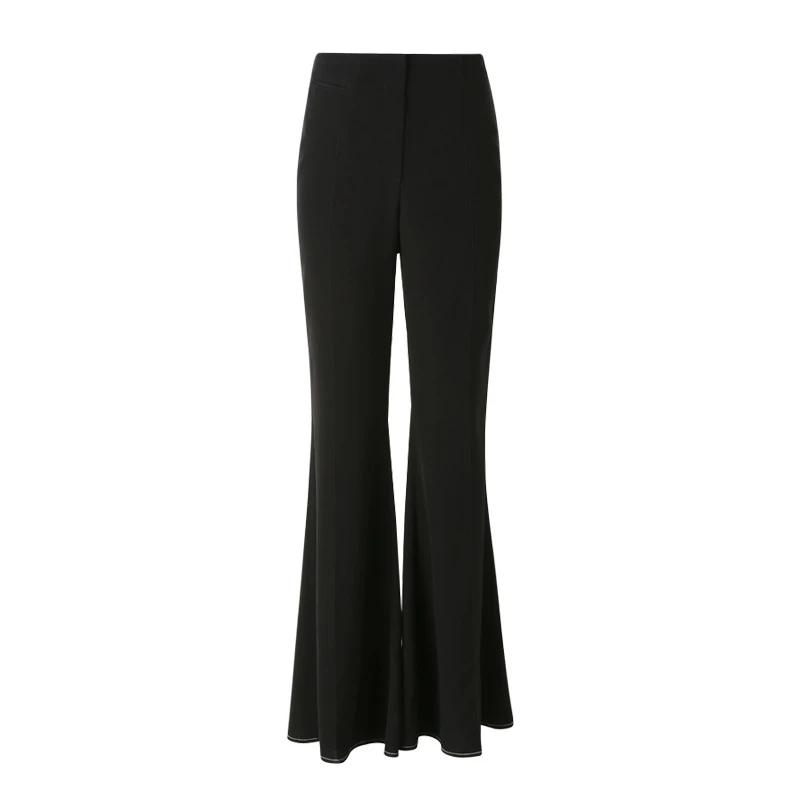 VVNK JANE PLUS ”桑蚕丝重绉“ 开衩喇叭西装裤J220866052E