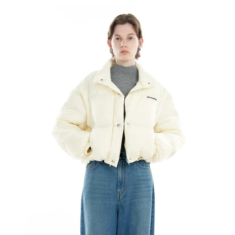 IIIVIVINIKO 2024AW "可拆卸袖子"立领两穿羽绒服R449128072C