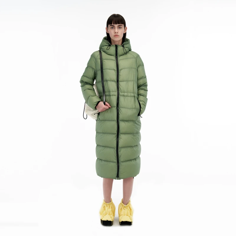 IIIVIVINIKO"超轻超薄防钻绒面料"户外机能长款羽绒服M349115158C