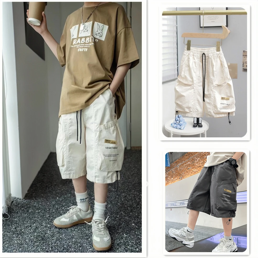 男童夏季短裤五分工装裤帅气薄款2024新款中大童男孩儿童裤子BS99