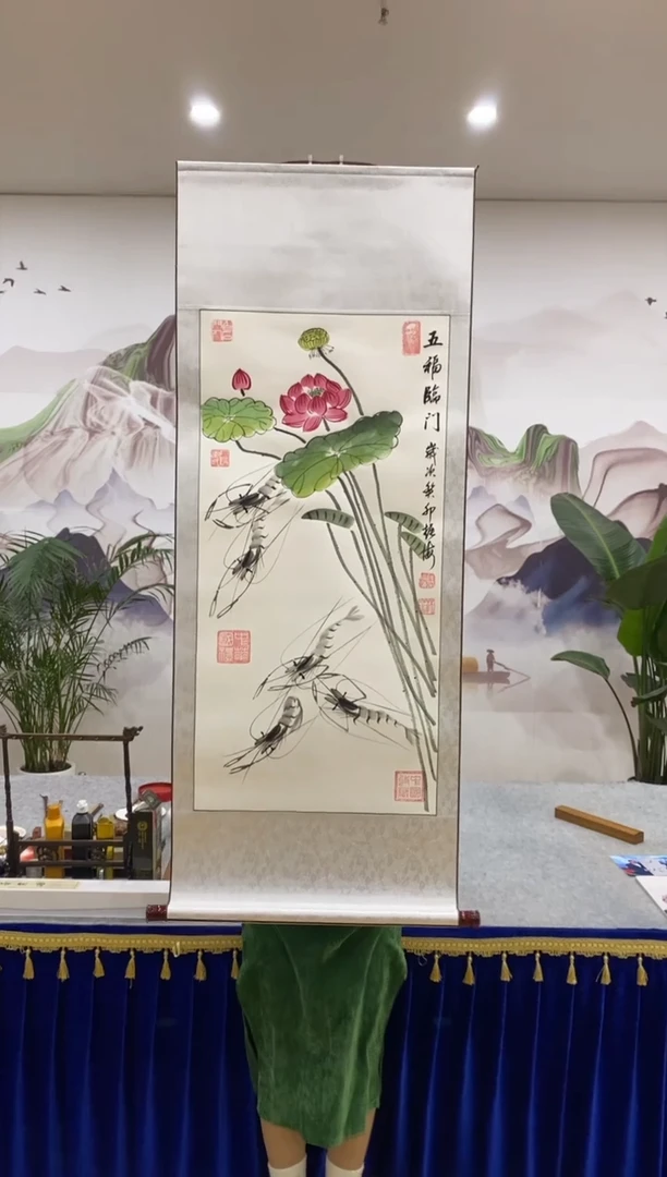 【闪购商品】绘画薛振海-五福临门