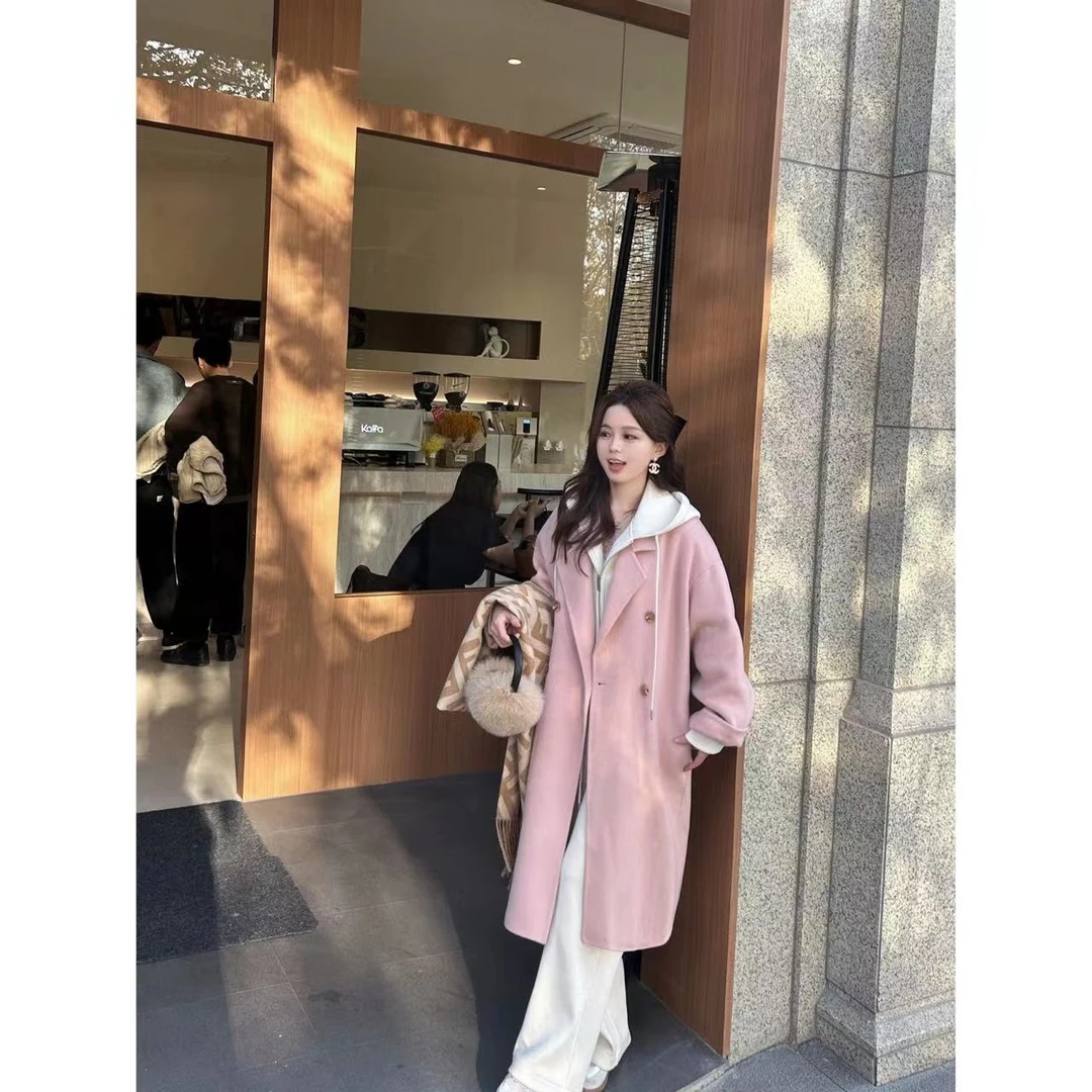 金蘑菇菇 粉金标线 手工坊大衣 / 主推品质 骆马绒+初剪羊毛毛呢