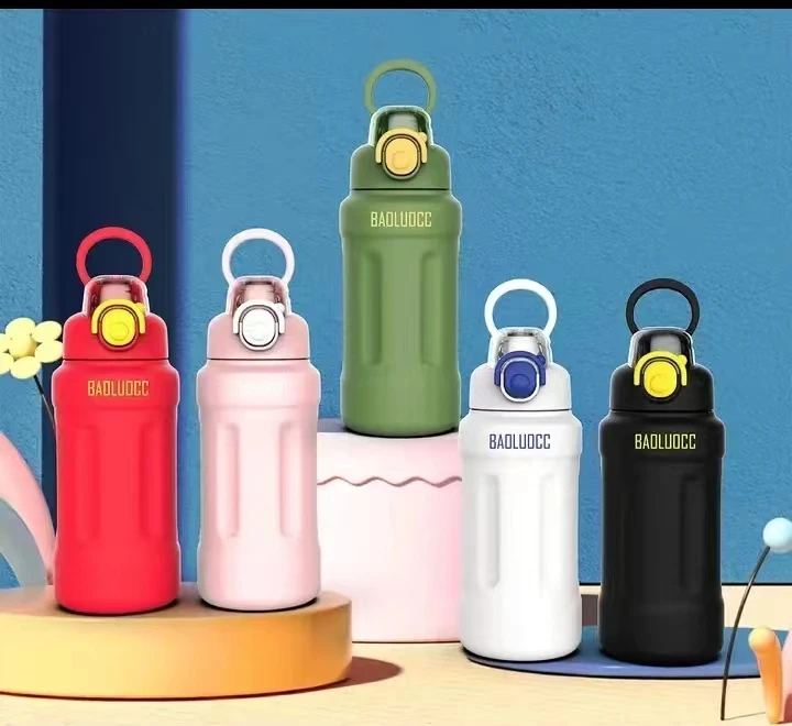 真空保温杯直饮吸管两用316吨吨壶高颜值保温网红健身户外8698