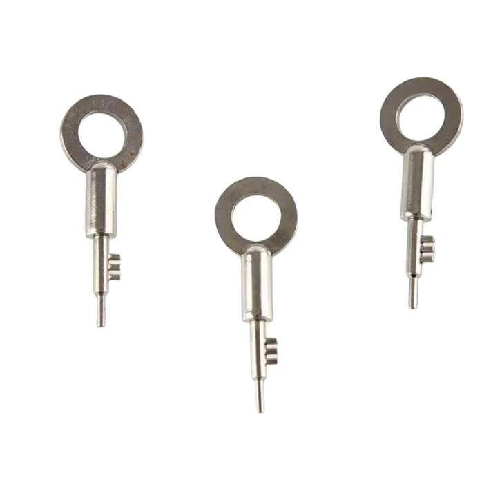 玫瑰金玩具手铐钥匙演出表演道具三齿钥匙通配件通用型