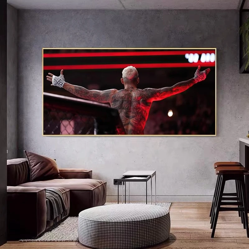 UFC奥利维拉张开手臂张伟丽霍洛威佩雷拉装饰画格斗搏击拳馆挂画