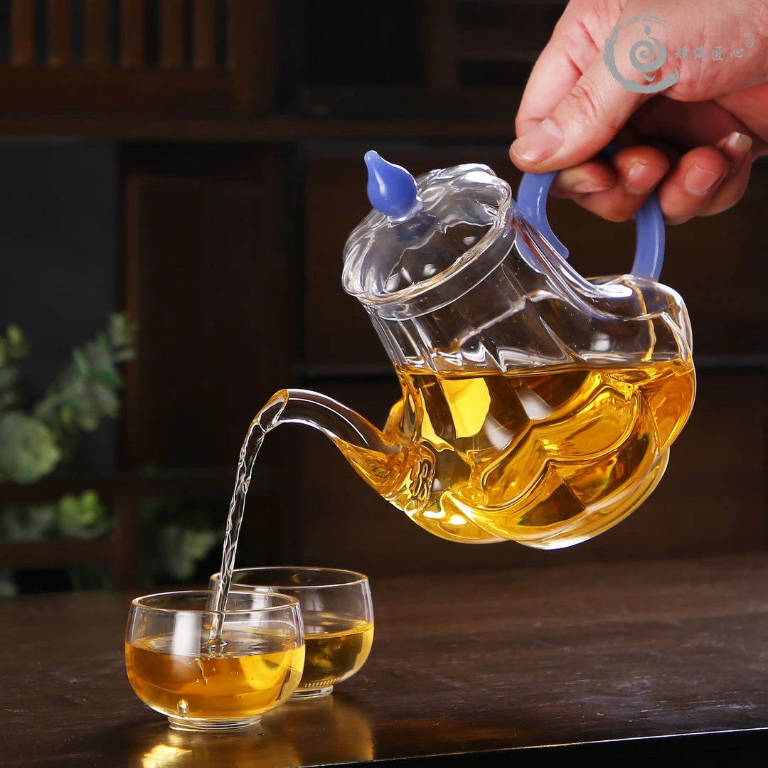 明尚德璃海匠心LCH025宫廷壶高品质茶水分离泡茶大容量执壶茶具