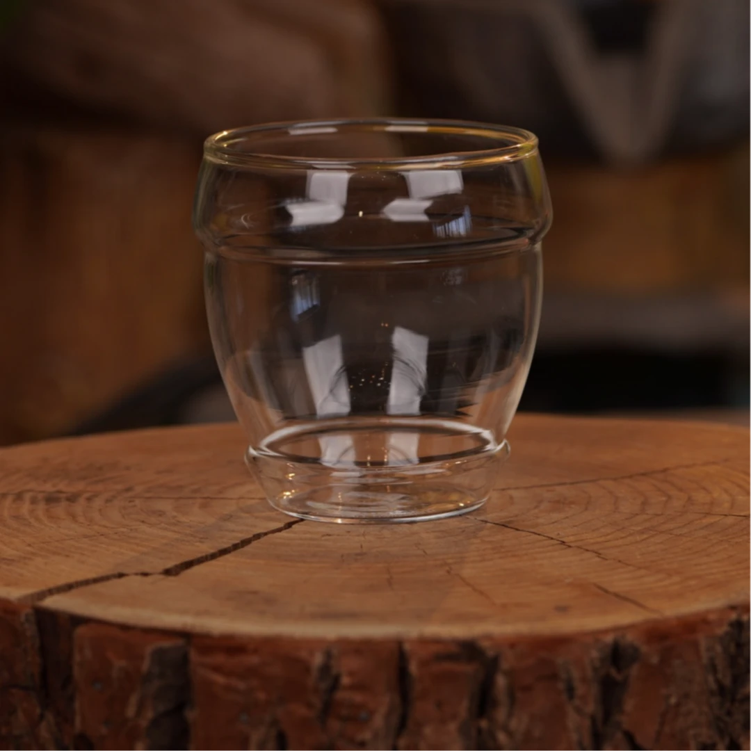 明尚德家用杯子bo高硼硅玻璃四只杯子啤酒杯茶杯玻璃透明大容量