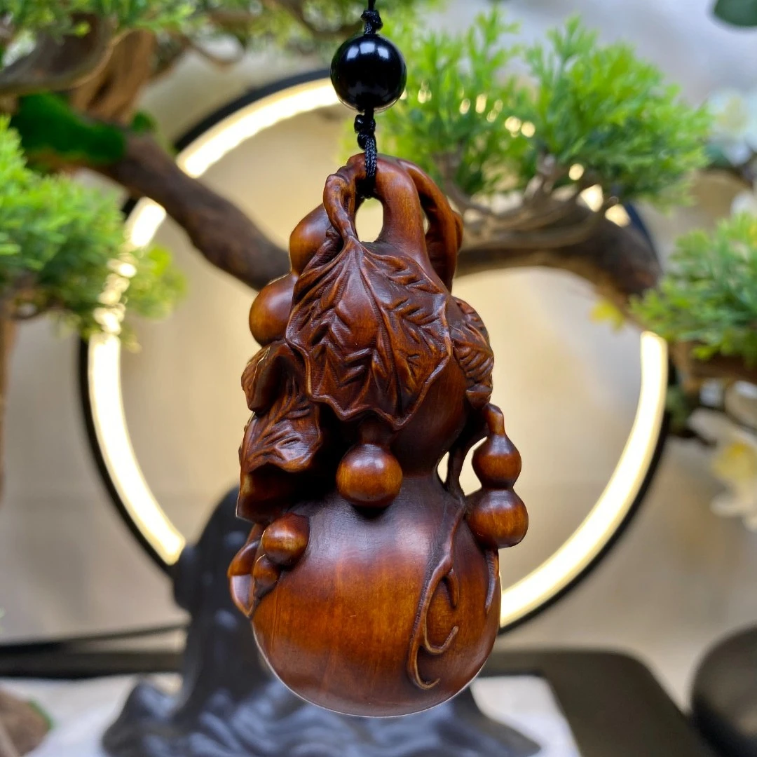 黄杨木仿古福禄葫芦手把件