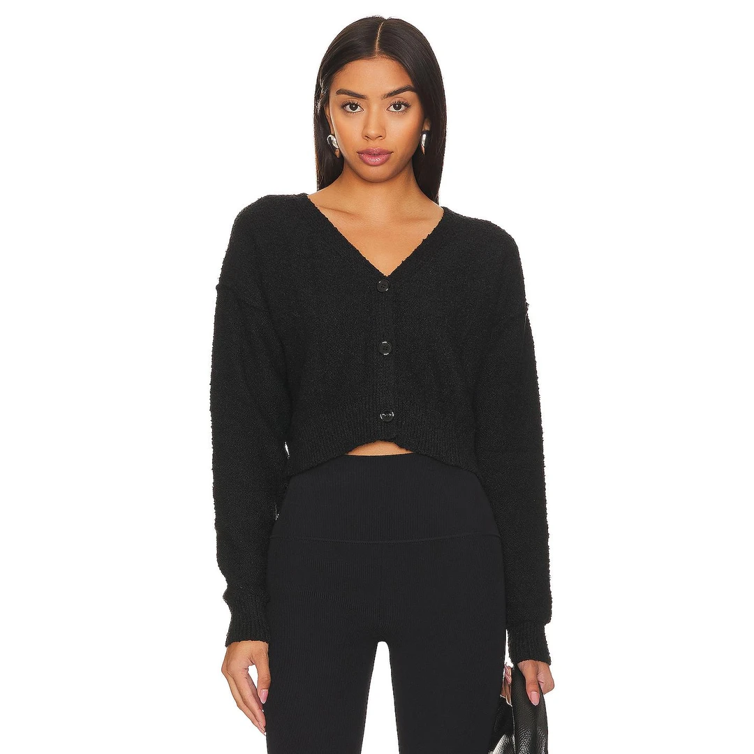 MORE TO COME CAROLYN 开衫 黑色 毛针织衫