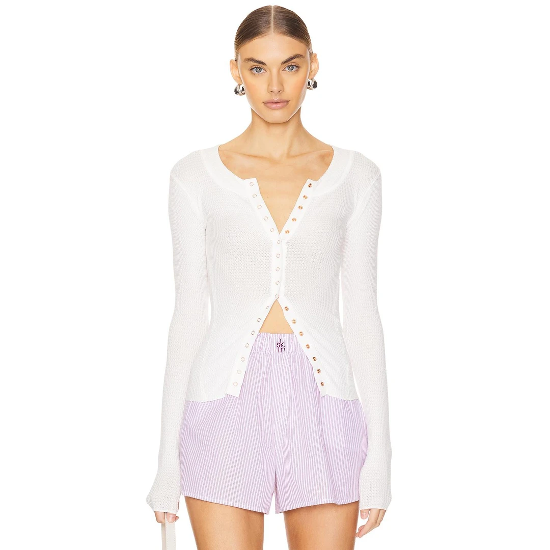 FREE PEOPLE 开衫 象牙白 打底衫