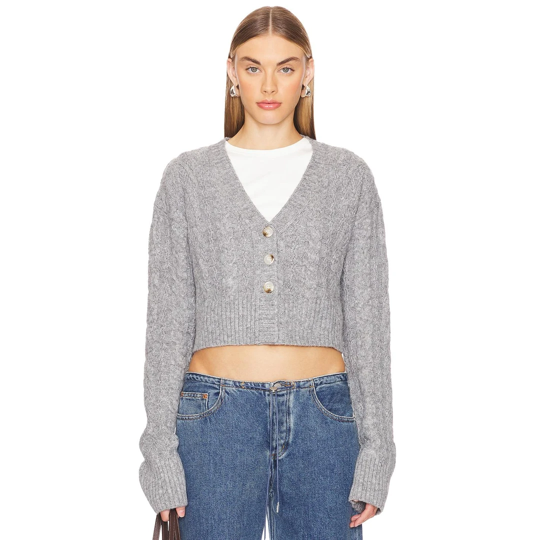 REVOLVE BAILEY 开衫 淡灰色 毛针织衫