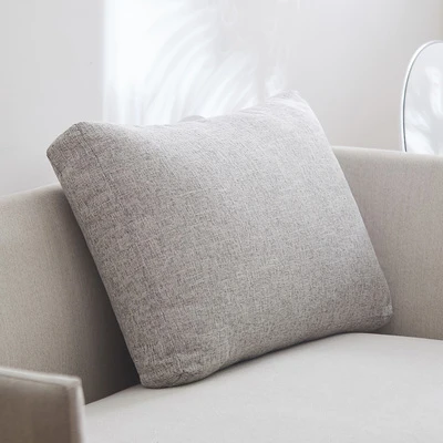 简约立体抱枕套含芯长方形垫腰床头靠定做加厚大号亚麻沙发靠背垫
