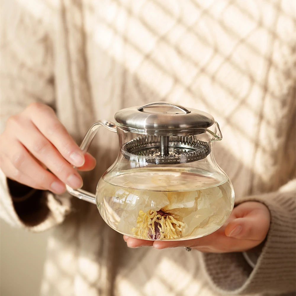 一屋窑 iFika玻璃壶花茶壶无铅高硼硅耐热可电陶炉加热养生茶壶