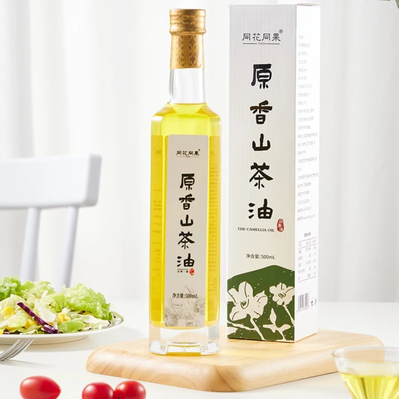 【送2瓶10ml】一级压榨原香山茶油炒菜凉拌500ml食用油烹饪