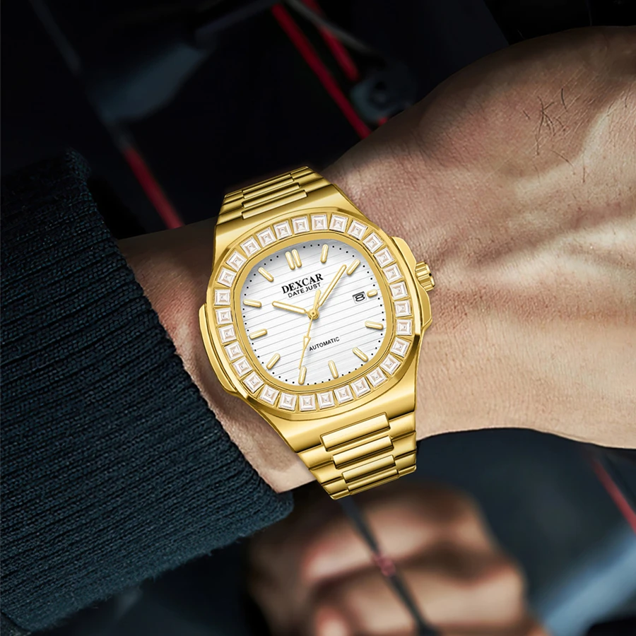 男士日历款全自动机芯手表男腕表（周总）