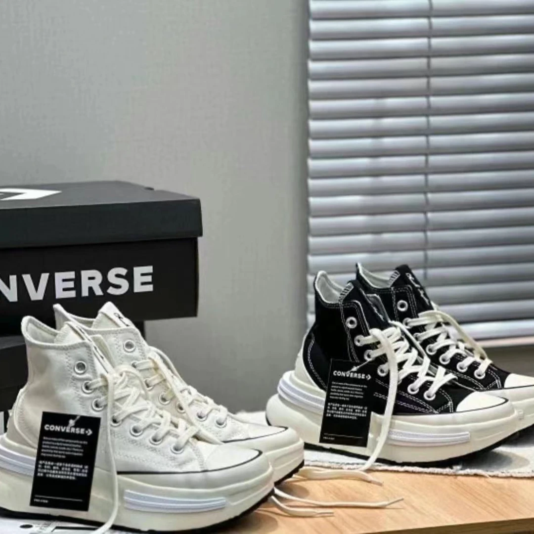 Converse匡威 Run Star Legacy CX复古纯白夹心厚底帆布鞋A00868C