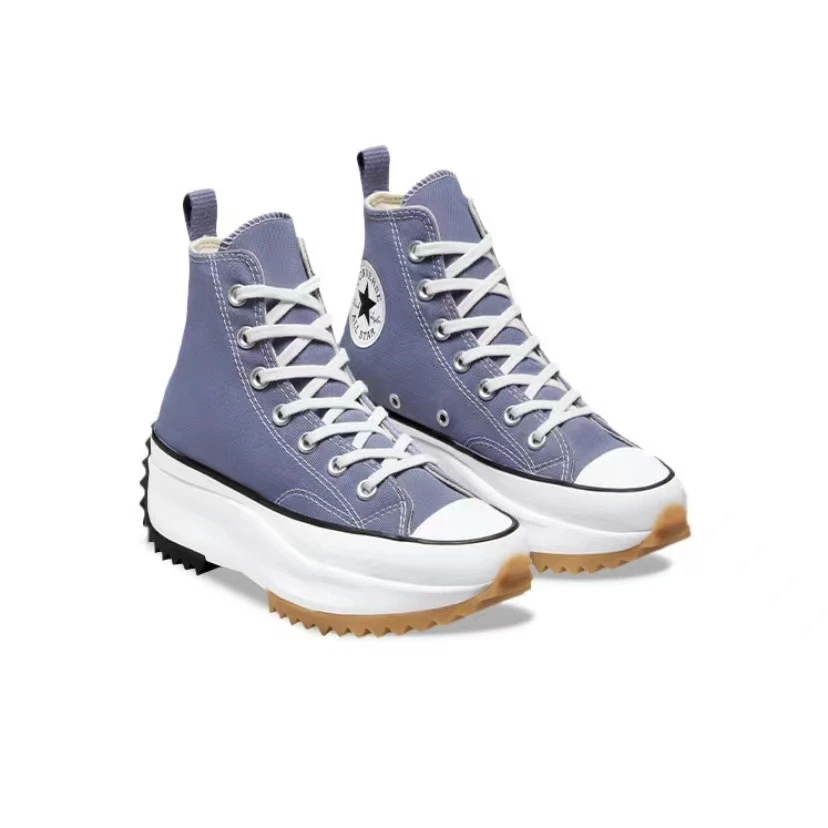 Converse匡威女鞋新款Run Star Hike运动休闲厚底帆布鞋A03702C