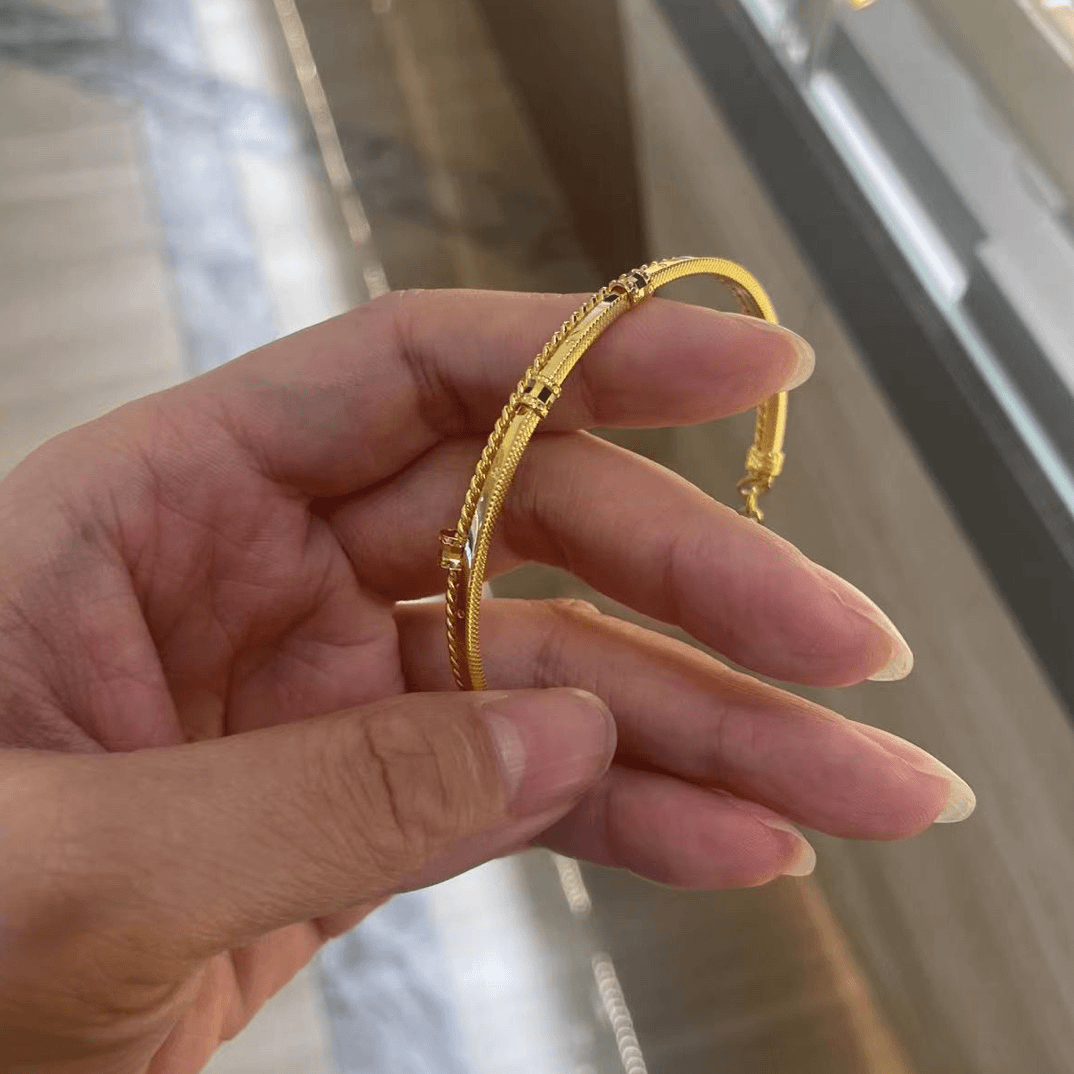 深之星足金精品小蛮腰手镯