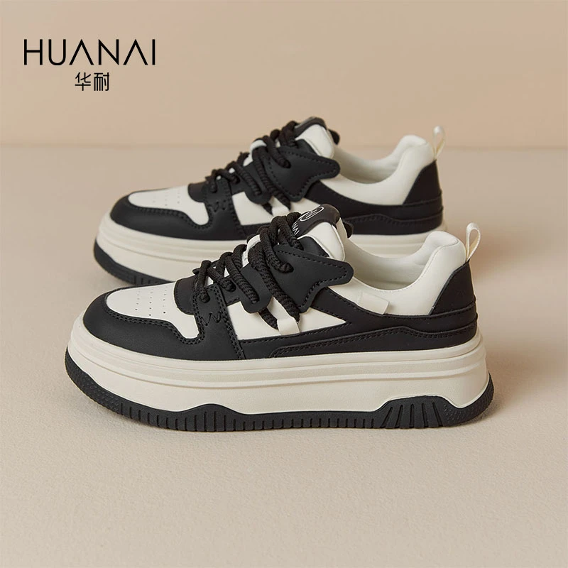 板鞋女款小众百搭原创轻便软底女士熊猫板鞋韩版【LP】95322358