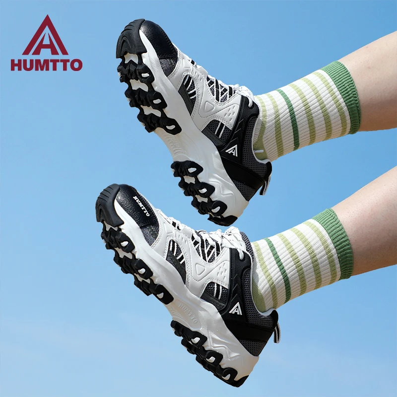 悍途百搭潮流厚底网面轻便透气低帮防滑耐磨登山户外徒步女鞋8611