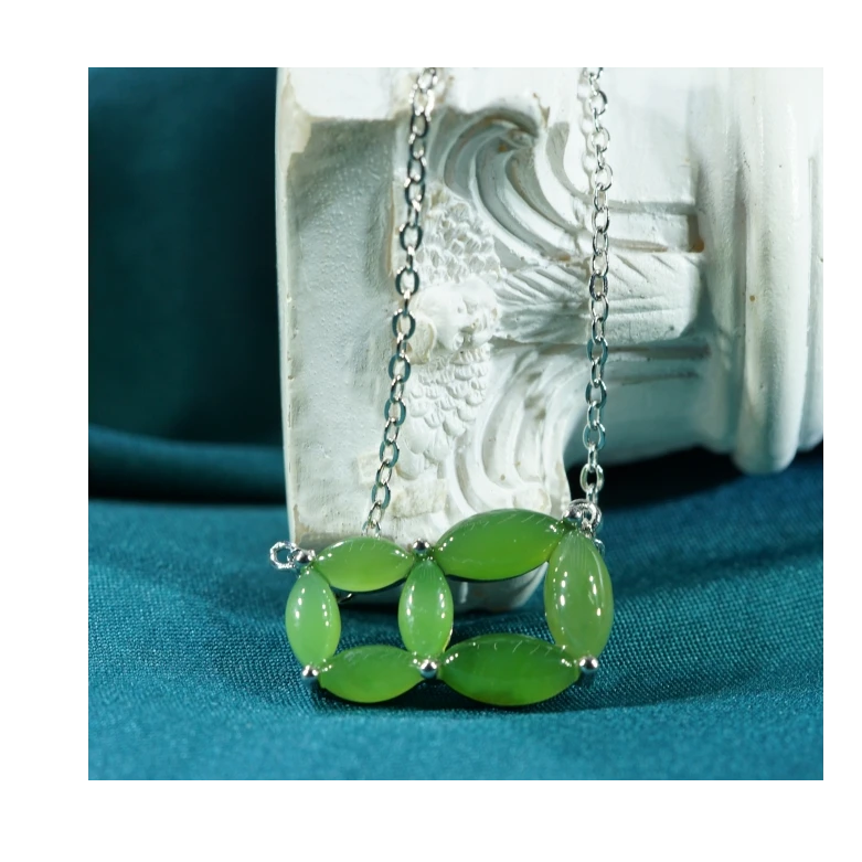 s925和田玉碧玉吊坠 YCFY091702