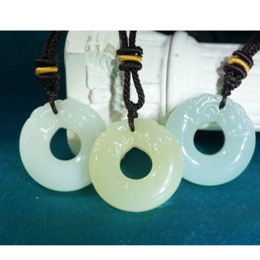 和田玉双龙吊坠（多样性发货/1件） YCFL082903