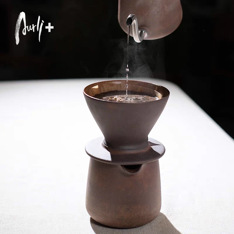 陶作坊Aurli360滤杯老岩泥手冲咖啡杯过滤滴漏滤纸日式01
