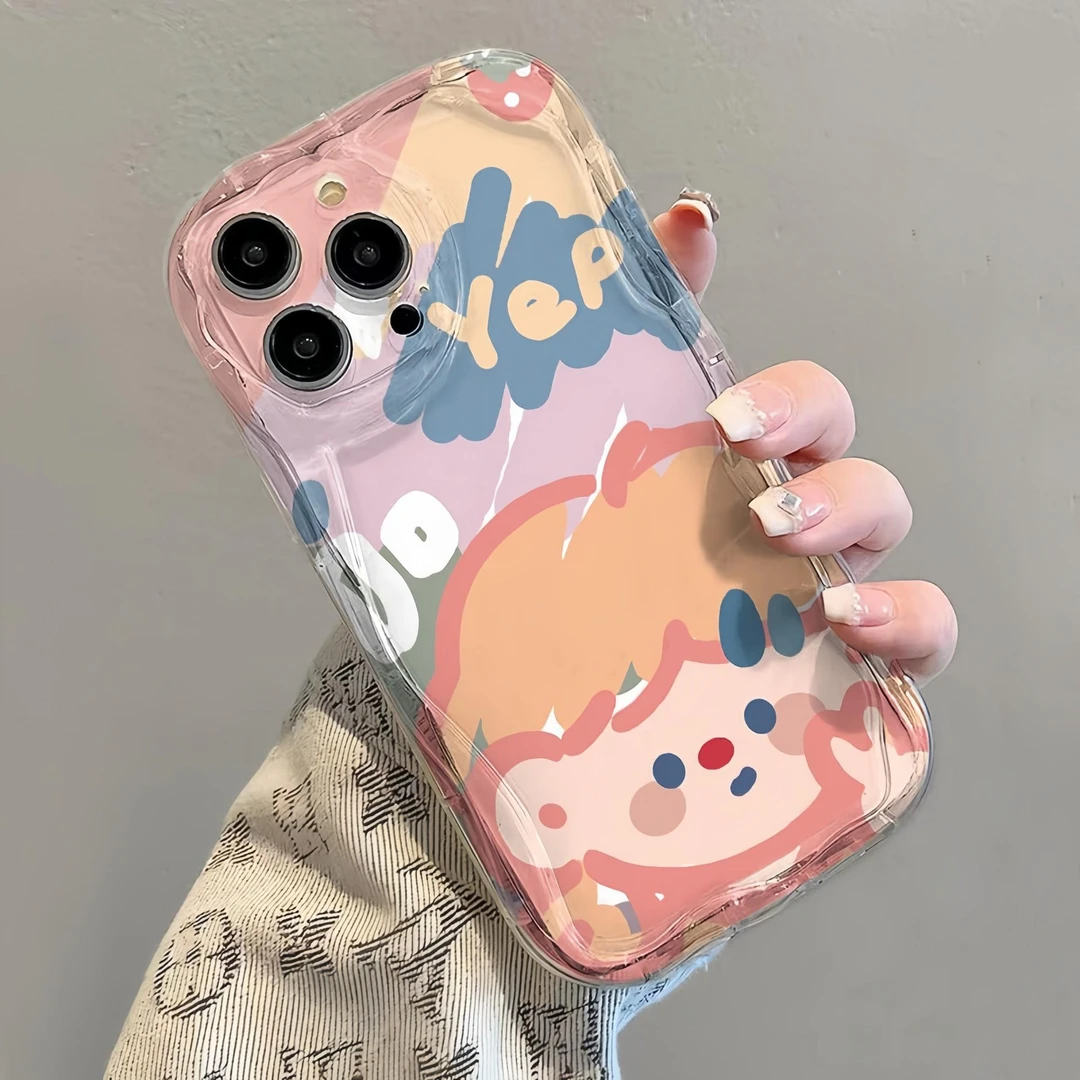 YEP涂鸦ins女孩适用于华为/小米/苹果/vivo/oppo软硅胶创意手机壳