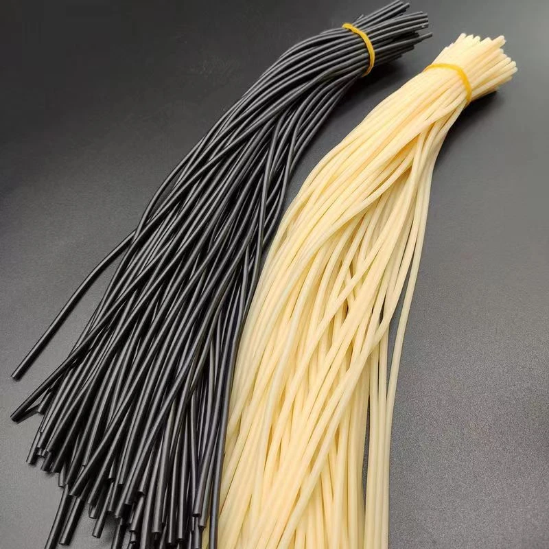 自行车气门芯管子气皮渔具高弹力橡皮管乳胶小气管皮筋橡胶管黑色