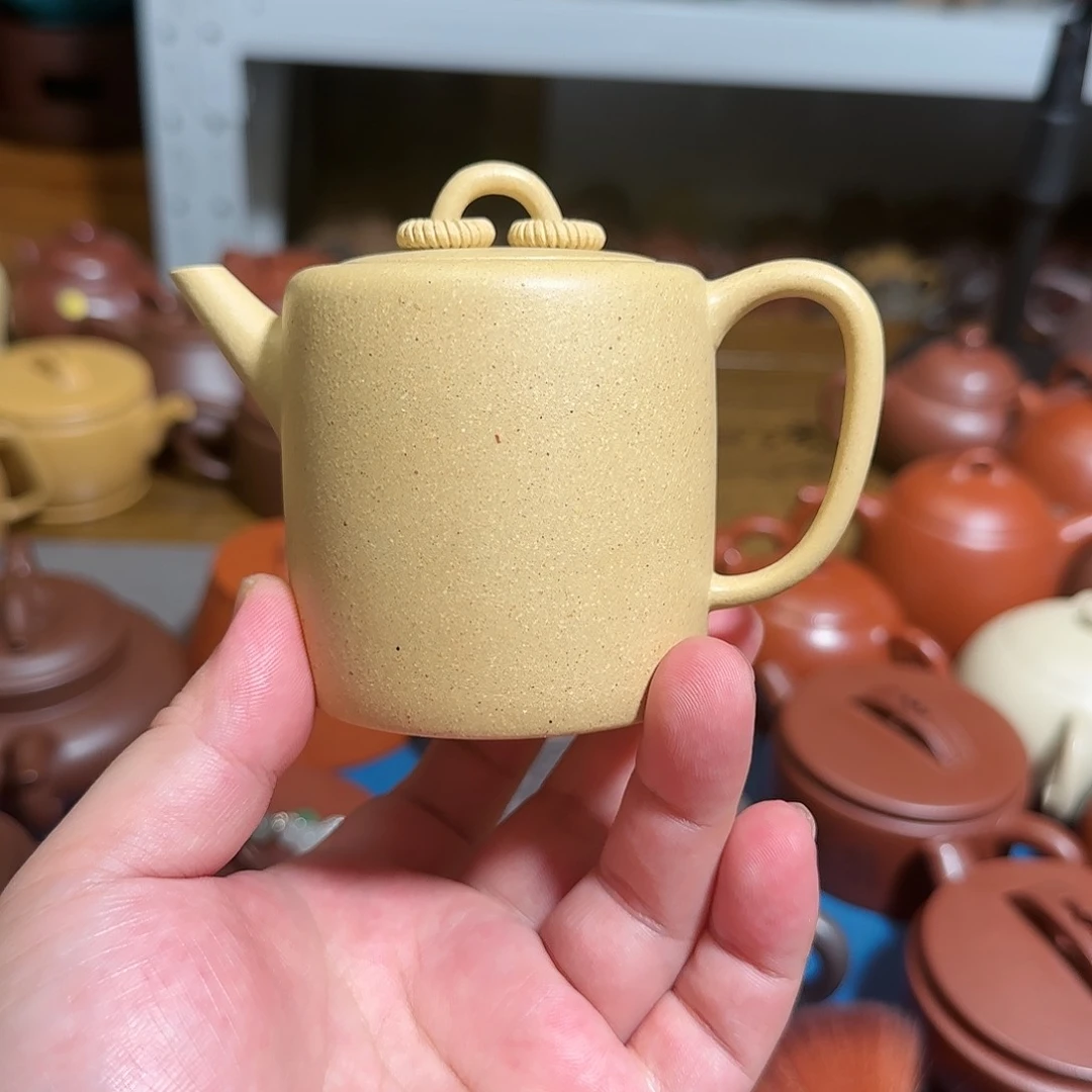 紫砂茶壶双圈本绿