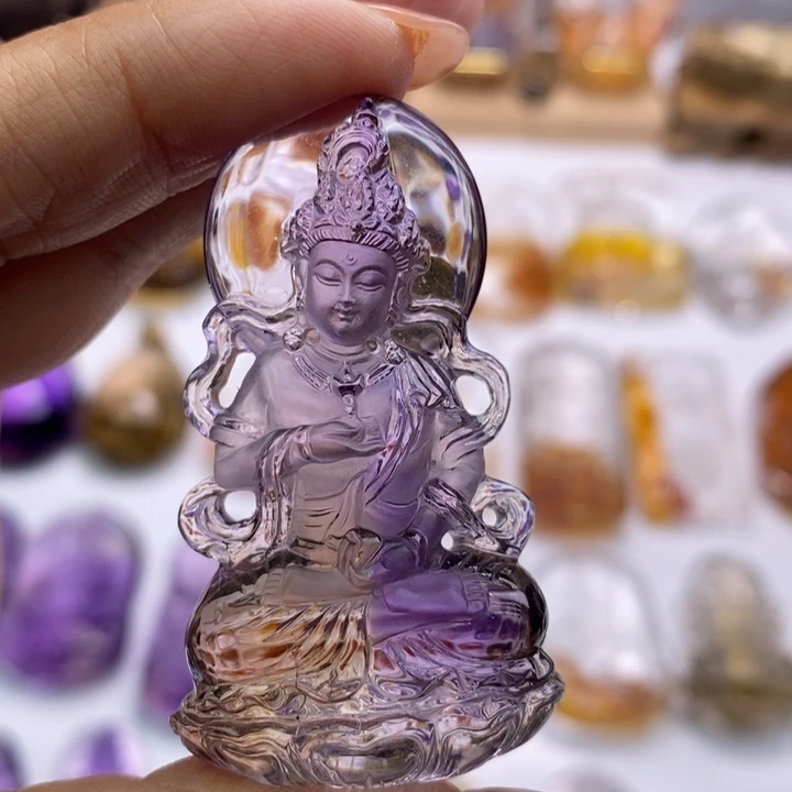 水晶颈饰未镶嵌脂**家