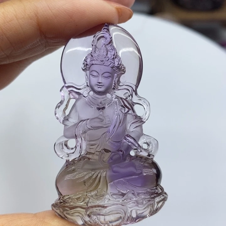水晶吊坠(不含链)未镶嵌沐****地
