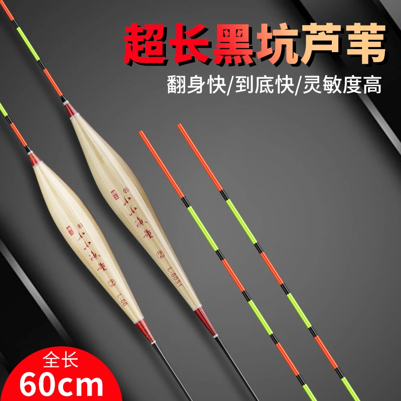 小小渔童陈年芦苇浮漂黑坑竞技行程接口600长高灵敏度高倍比手作