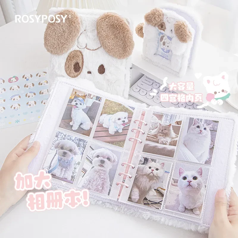 RosyPosy柔设毛绒卡册拍立得相册四宫格追星爱豆专辑小卡活页册